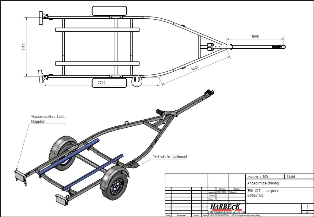Harbeck Jetski Anhänger 450kg / 750kg, Bild 13